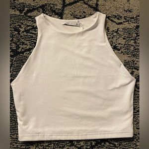 White crop top